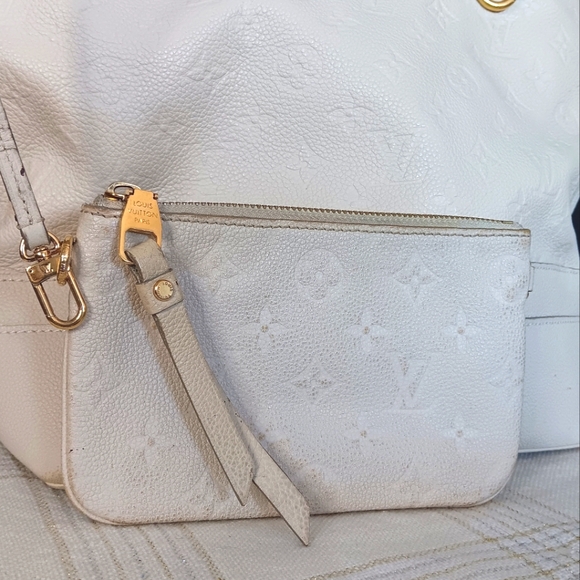 Louis Vuitton Citadine PM White Empreinte Tote Bag W/ Pochette - Picture 14 of 17